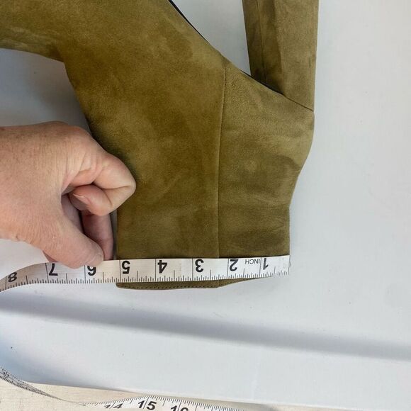 Jessica Simpson Womens 7.5 Kaiyah Platform Fatigue Green Suede Bootie Heeled Boo - Picture 12 of 12